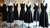 Midi Black Dresses For Women
