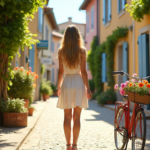 Midi White Dress Women